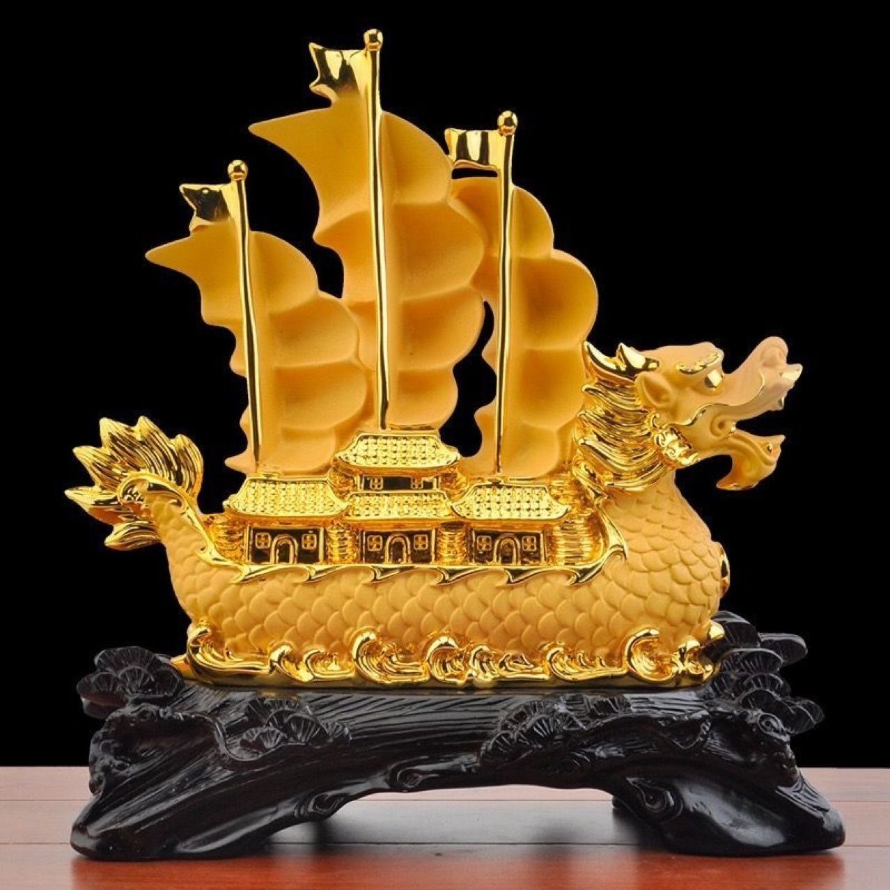 開運 壺 金ぴか ドラコン 龍 引き取り 発送 高級