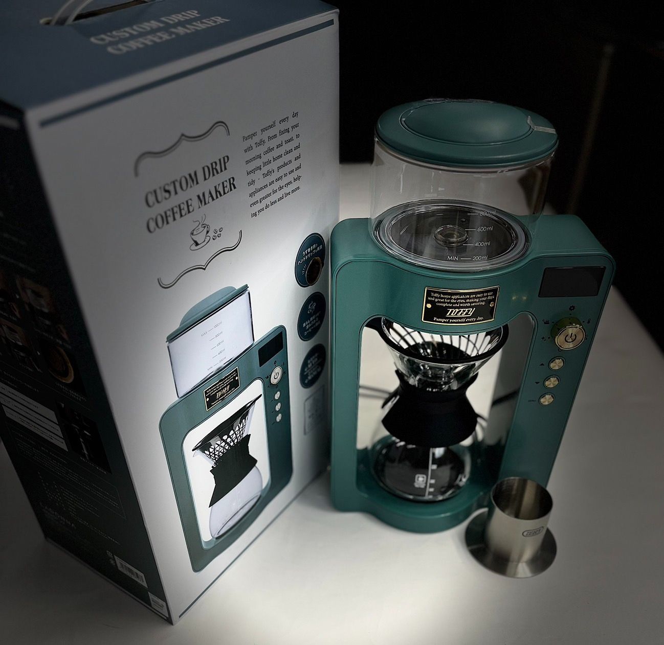 新品未使用 Toffy カスタムドリップコーヒーメーカー SLATE GREEN