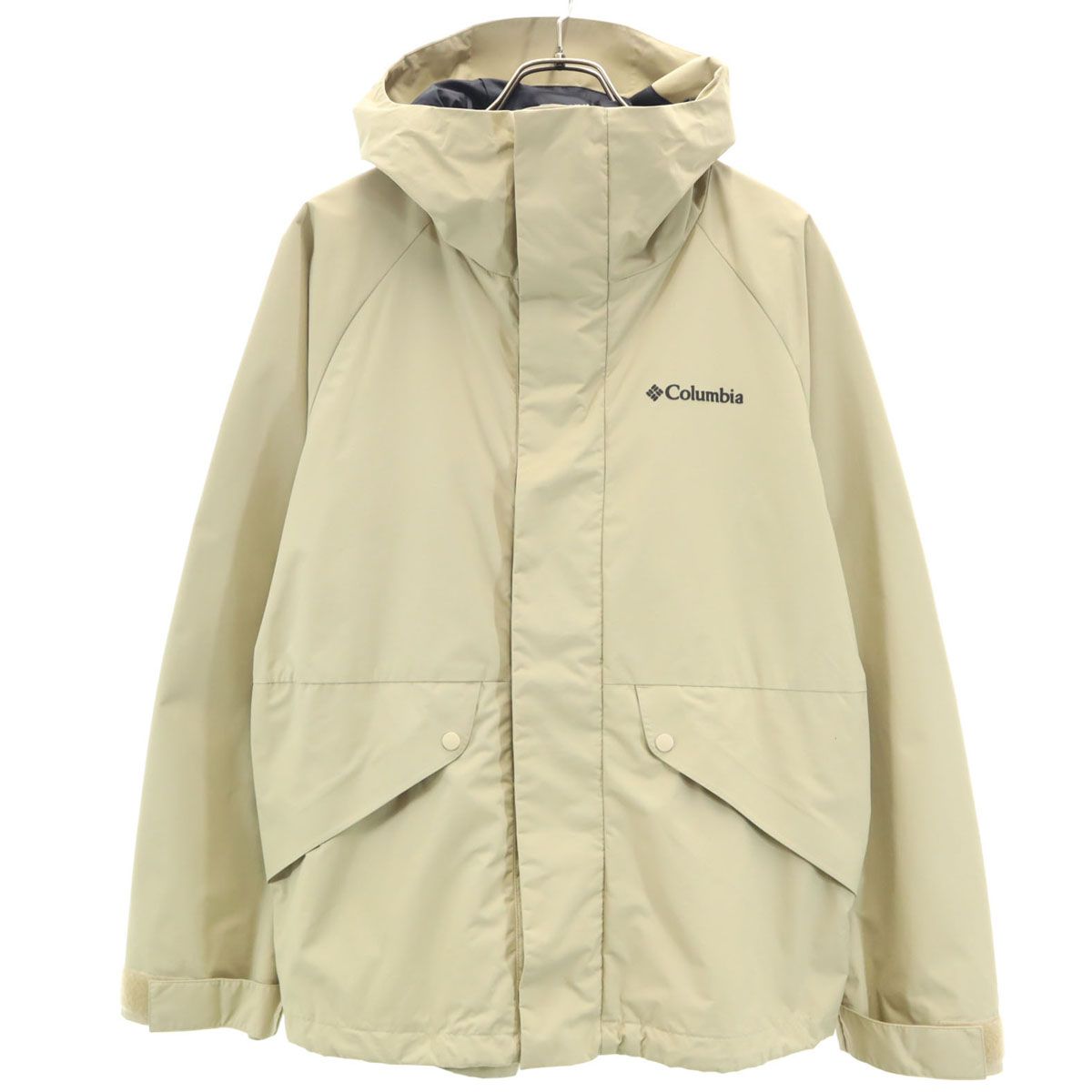 Columbia コロンビア マウンテンパーカー M ベージュ アウトドア メンズ 古着