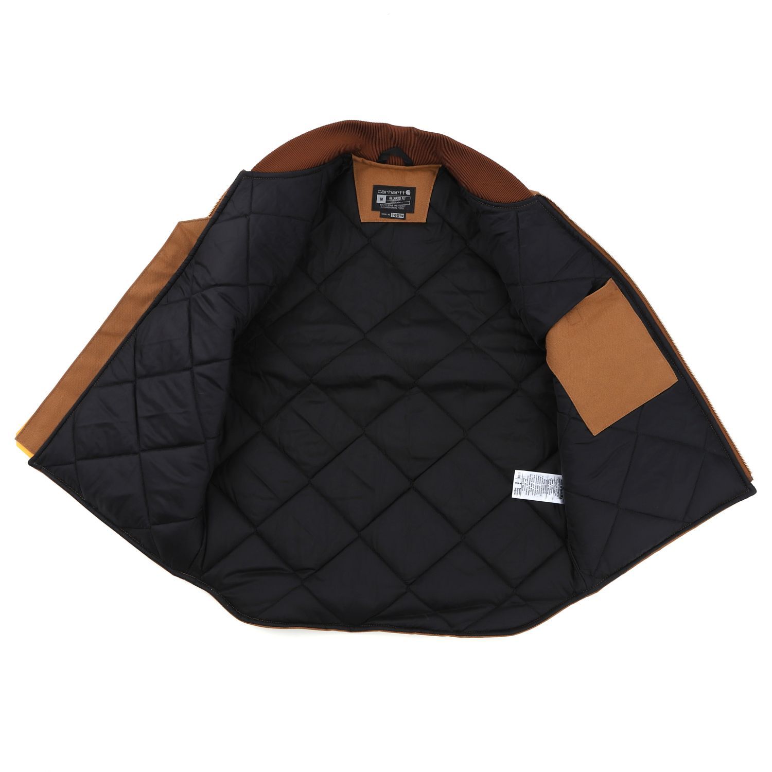 新品】 カーハート CARHARTT ジップ ベスト CARHARTT BROWN カーハート