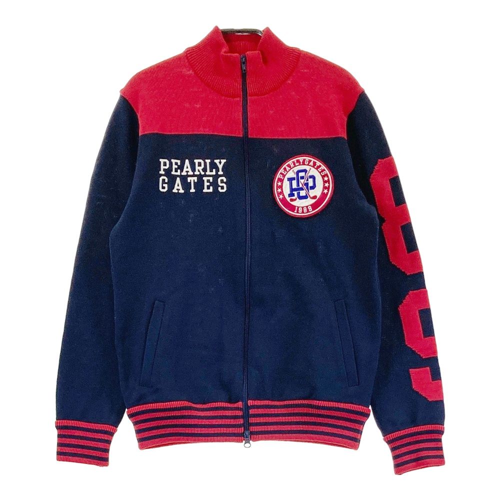 サイズ：4 PEARLY GATES パーリーゲイツ  ハイネック長袖 インナーTシャツ  ネイビー系 [240101493237] ゴルフウェア メンズ ストスト サイズ：4 PEARLY GATES パーリーゲイツ ハイネック長袖