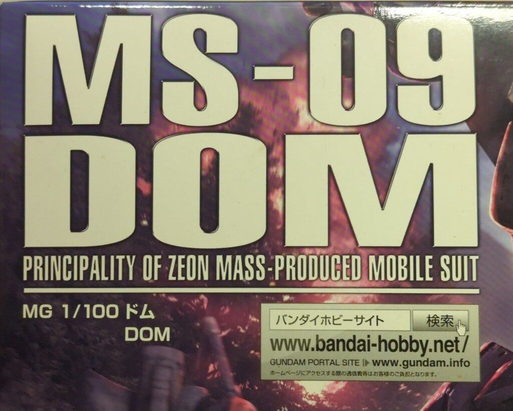 BANDAI SPIRITS MG 1/100 バンダイナムコ版 ドム アップグレード