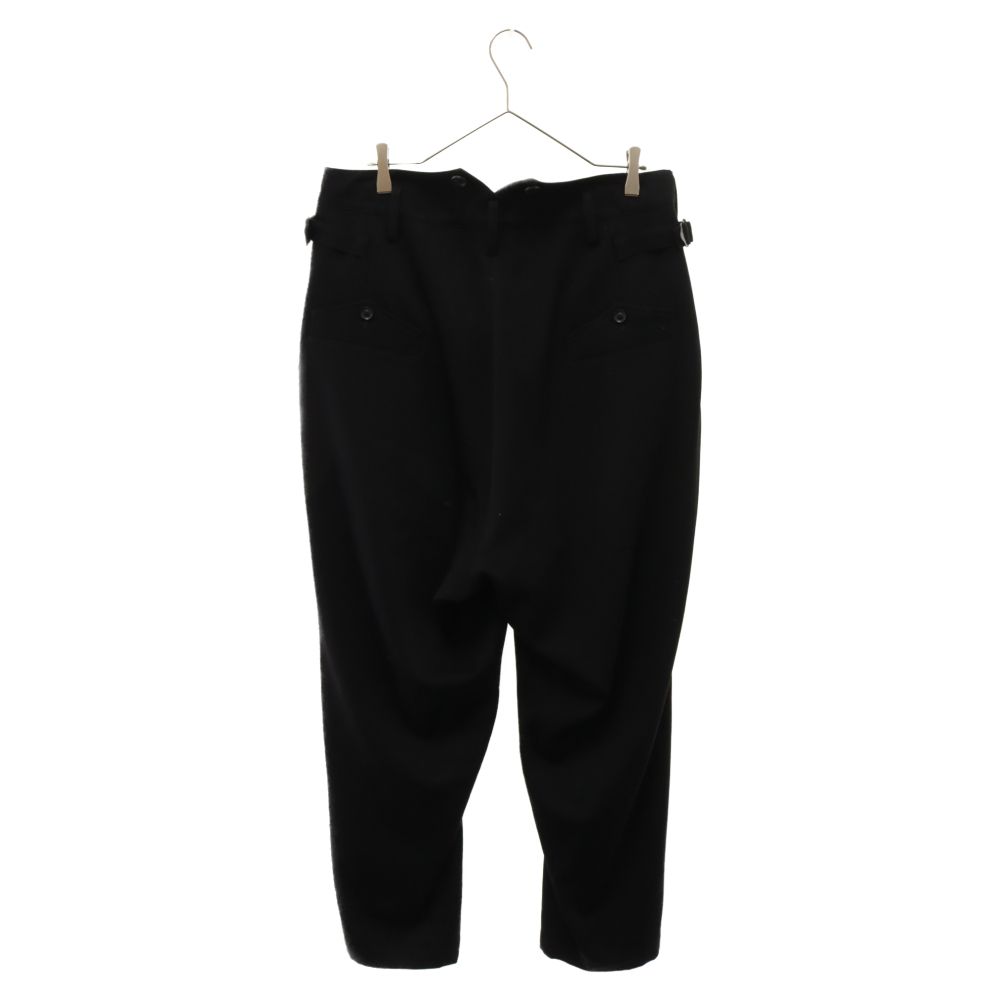 Yohji Yamamoto POUR HOMME ヨウジヤマモト プールオム 23AW キュプラ サスペンダーパンツ HE-P38-107 ブラック Yohji Yamamoto POUR HOMME (ヨウジヤマモト プールオム) 23AW