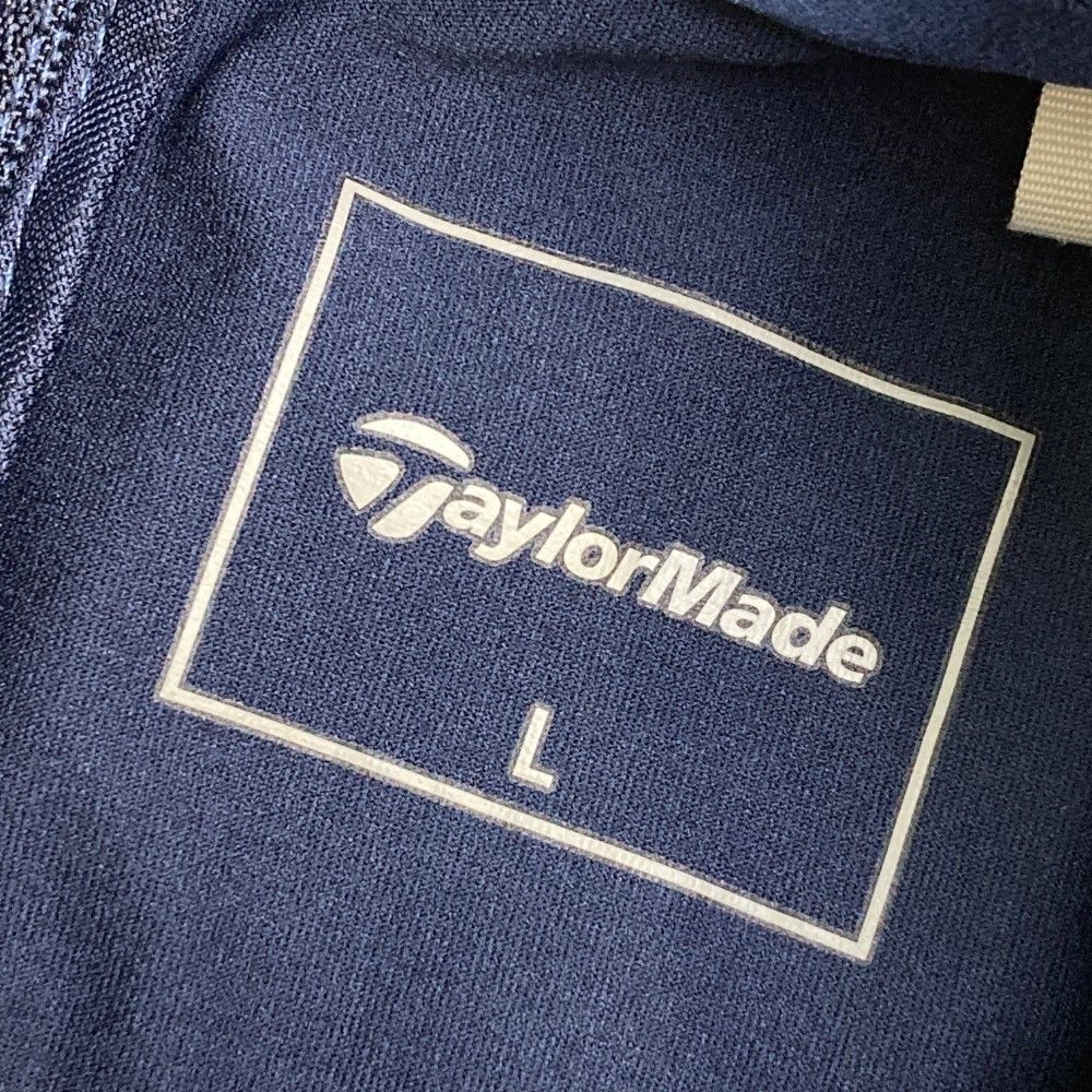 テーラーメイド　長袖モックネックシャツ　Lサイズ　ネイビー サイズ：L TAYLOR MADE テーラーメイド モックネック長袖Tシャツ