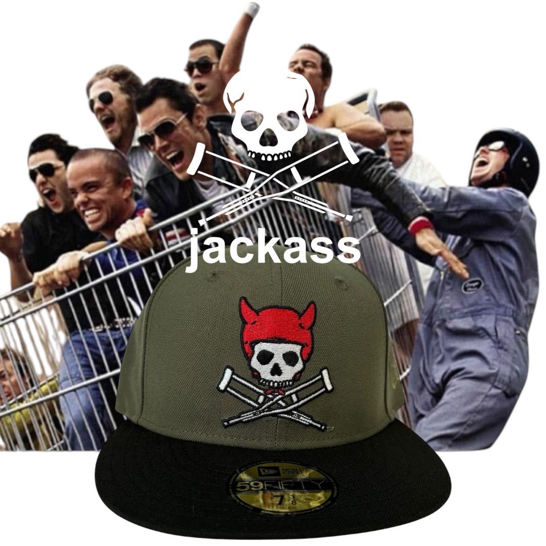 アメリカ限定☆JACKASS×NEW ERA 73/8 激レアニューエラキャップ