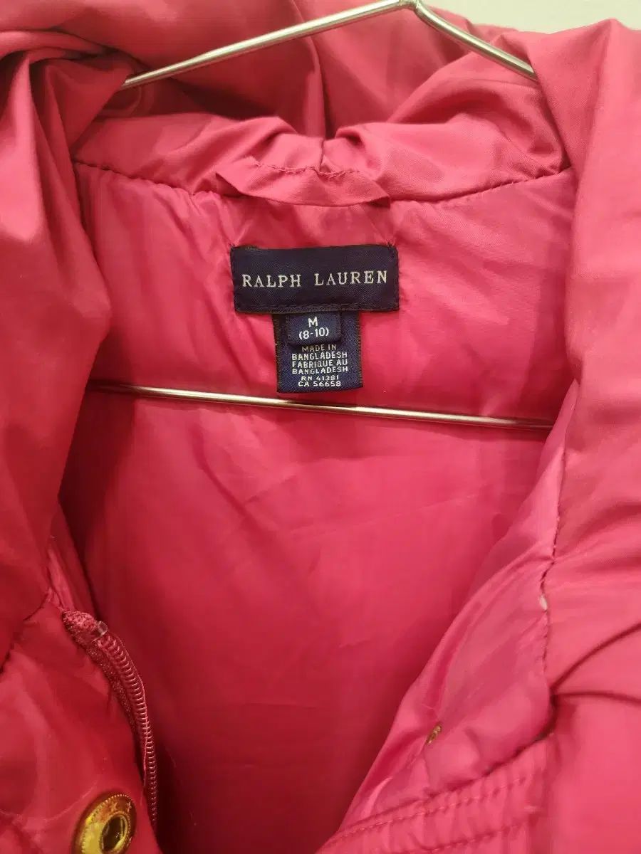 ポロ Ralph Lauren ラルフローレン キッズ ピンク ダウン M