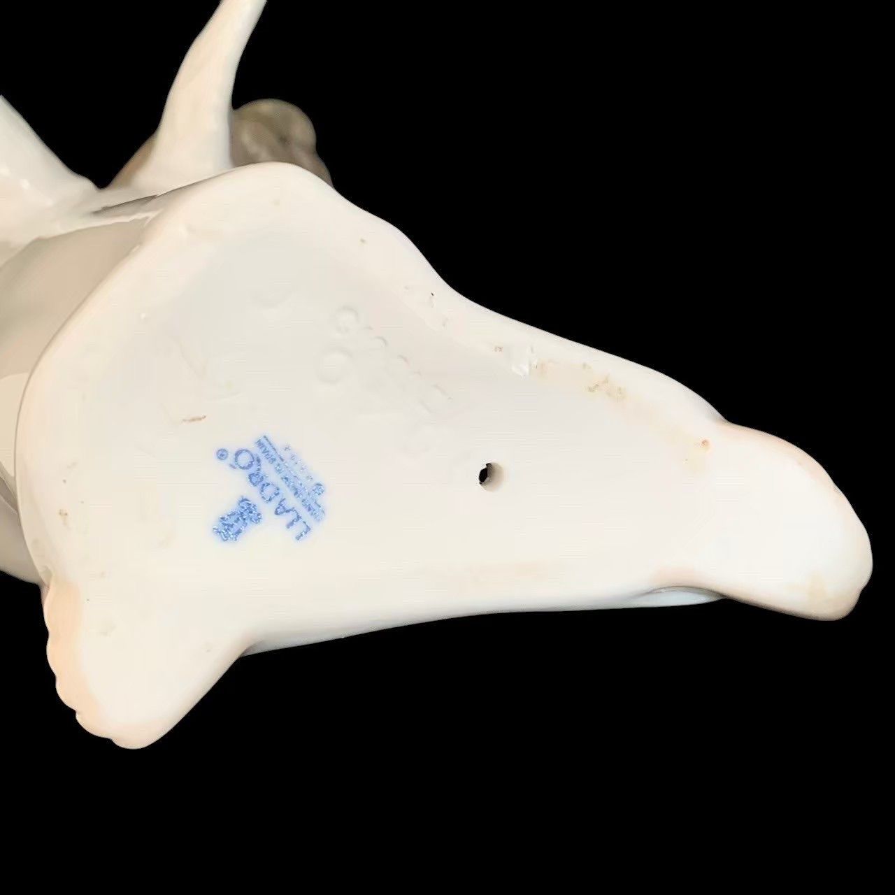 LLADRO リヤドロ 置物 陶器 インテリア 小物 天使 笛 4540 ホワイト