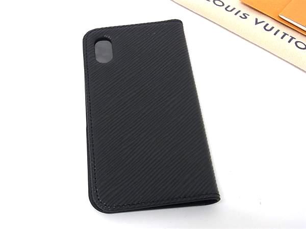 ♥ LOUIS VUITTON ヴィトン M64469 エピ フォリオ iPhoneX|XS対応 アイフォンケース スマホケース ブラック系 BN4931