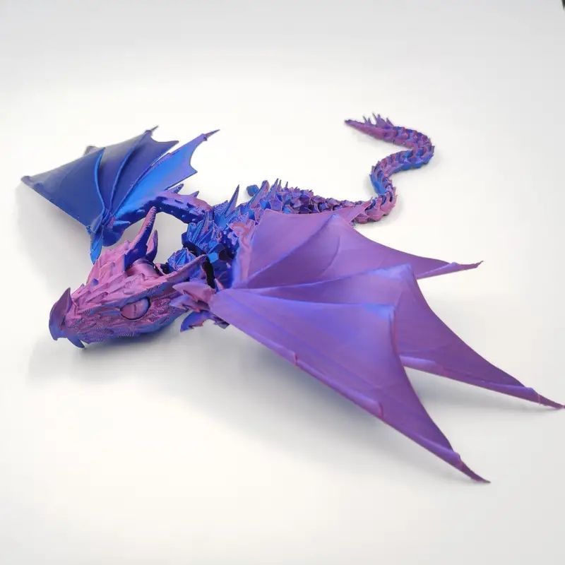 レーザーホログラフィック3Dプリント ドラゴンアーティキュレートジョイントモデル - 中国ドラゴンコレクション
