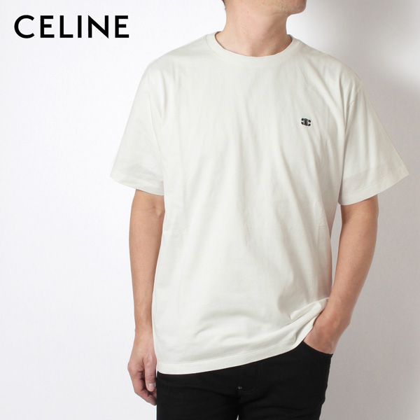 24SSモデル セリーヌ CELINE メンズ トリオンフ ルーズTシャツ【ホワイト】 2X04I671Q 01OB/【2024SS】m-tops -  メルカリ