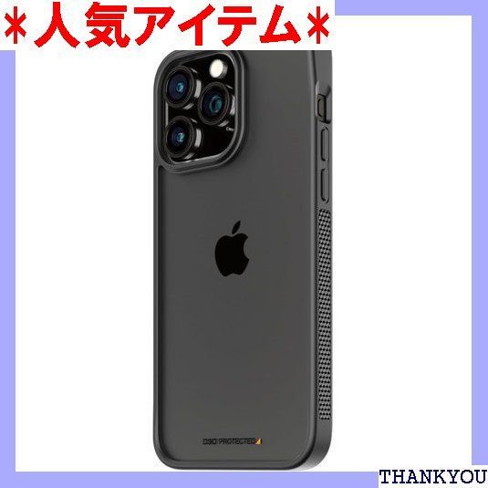 PanzerGlass パンザーグラス ケース iPhone 15 Pro Max 0117 ハイブリッドクリアケース ブラック 黒フレーム D3O添加仕様 耐衝撃度アップ ２ｘMILスタンダード MIL-STD-810H 認証 耐落下衝 ィング加工 1347