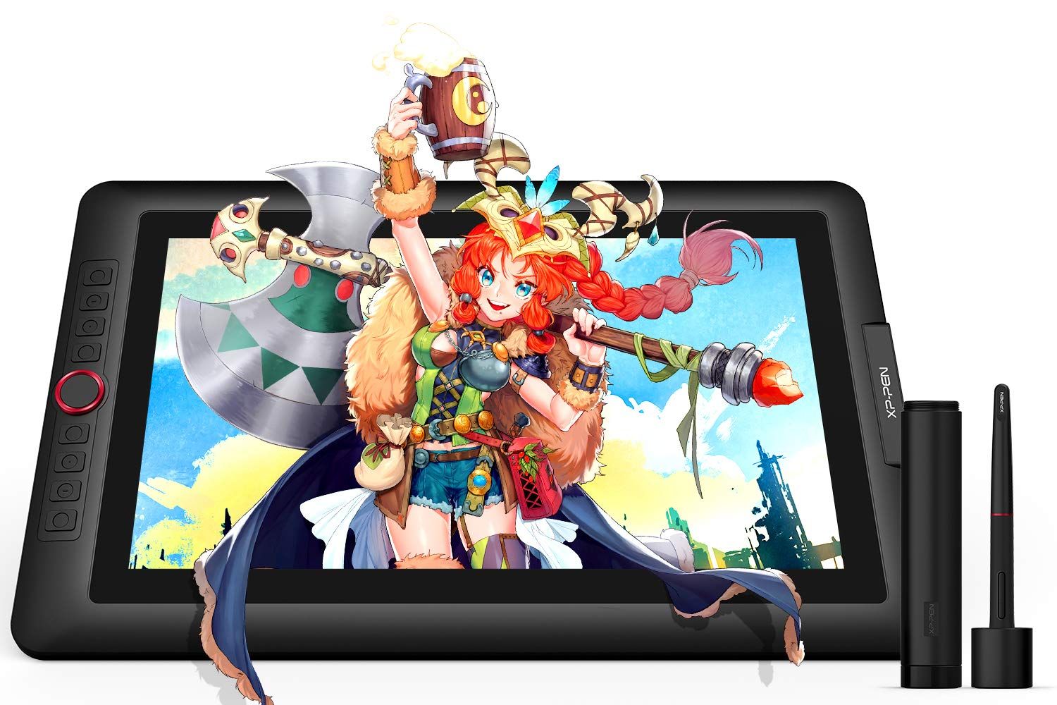 XPPen 液タブ 傾き検知 筆圧8192レベル 色域88%NTSC 15.6インチ フルHD IPS液晶 Artist15.6 Pro
