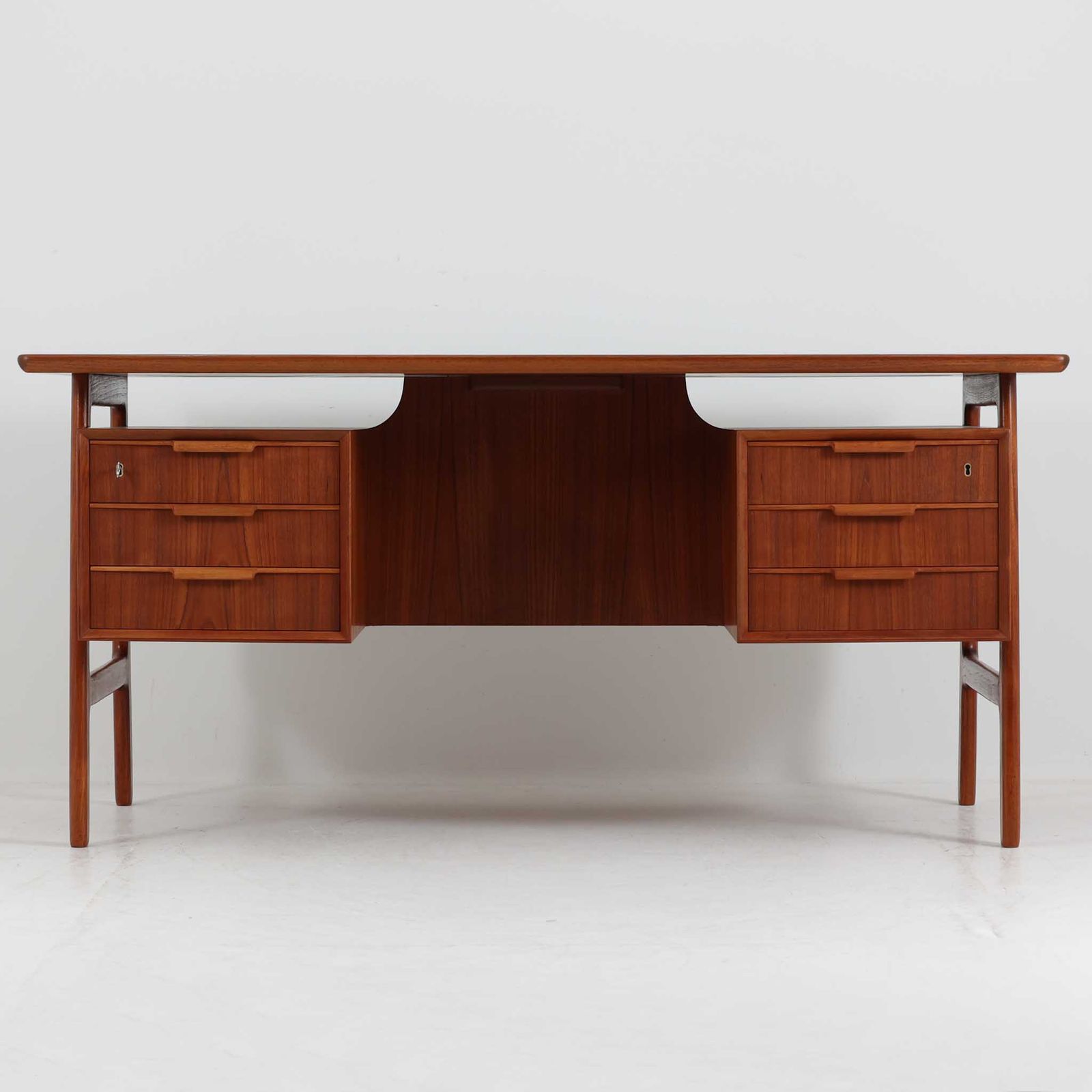 Omann Jun 両袖デスク Model 75 チーク 幅153cm Omann Jun オーマン ユン オーマン ユン DK18571