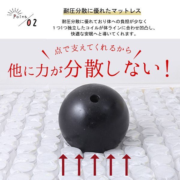 大型 ポケットコイルの圧縮ロールマットレス
