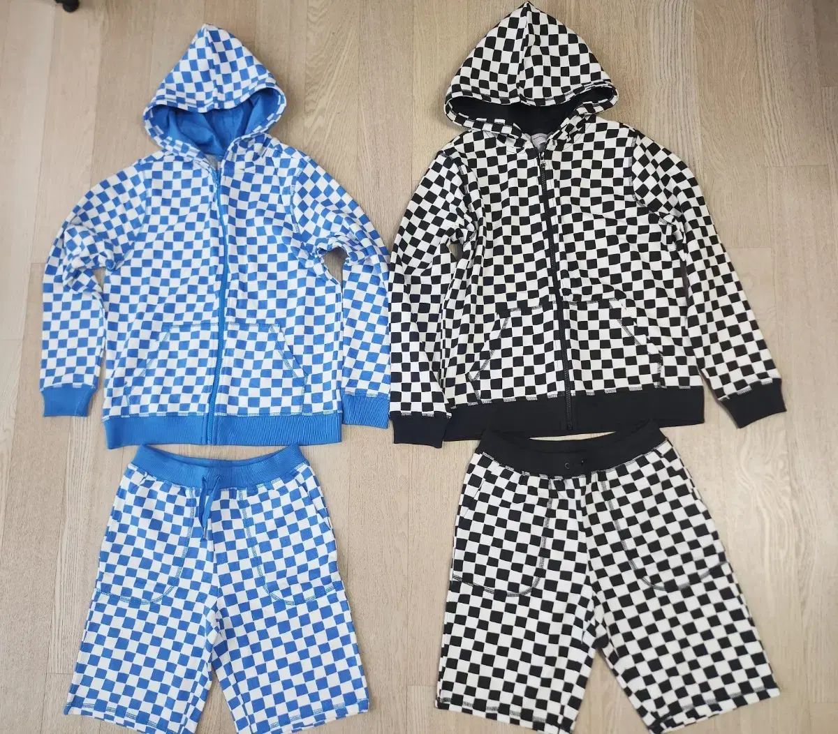 男児 フード付き ジップアップパーカー セット 12 3| 150