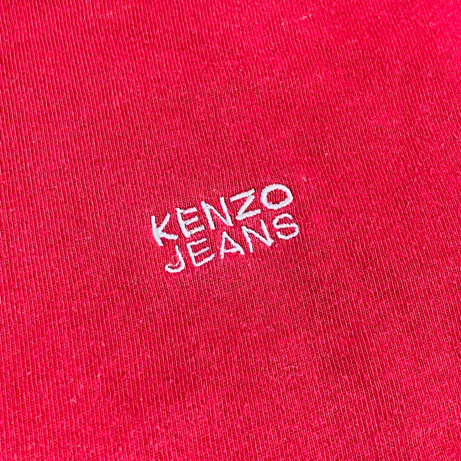 超希少】80s 90s OLD KENZO JEANS Y2K ロゴ刺繍 クルーネック