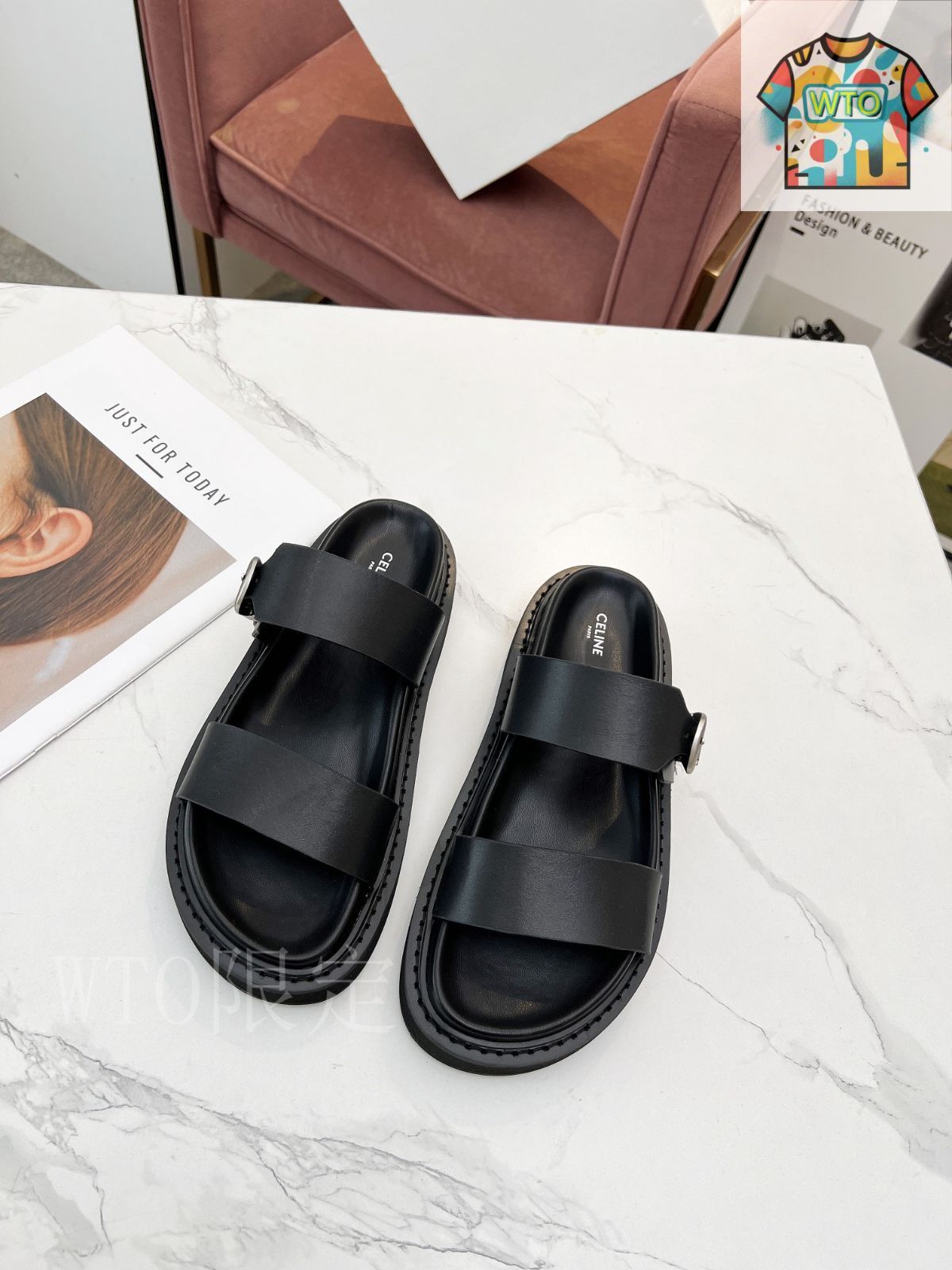 CELINE セリーヌ サンダル ハラコ 美品 正規品 CELINE セリーヌ サンダル01 - メルカリ