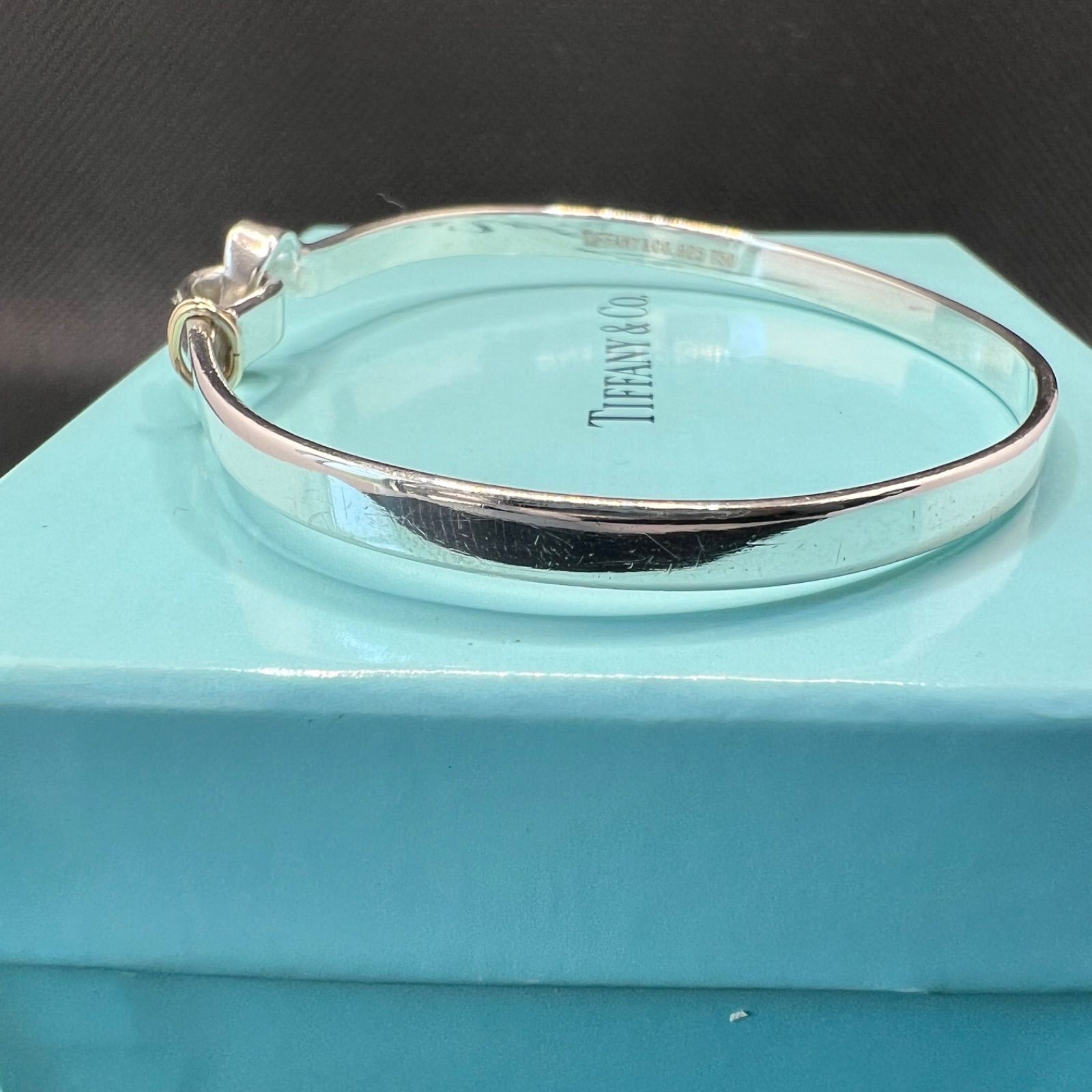 【美品】ティファニー フックアンドアイ バングル ブレスレット SV925 TIFFANY ＆Co. ティファニー ブレスレット フックアンドアイ