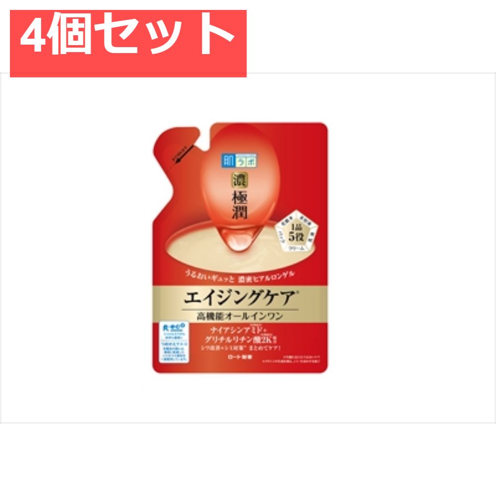 肌ラボ 極潤 ハリパーフェクトゲル つめかえ用 80ｇ [ロート製薬] [化粧品]【4個セット まとめ売り】