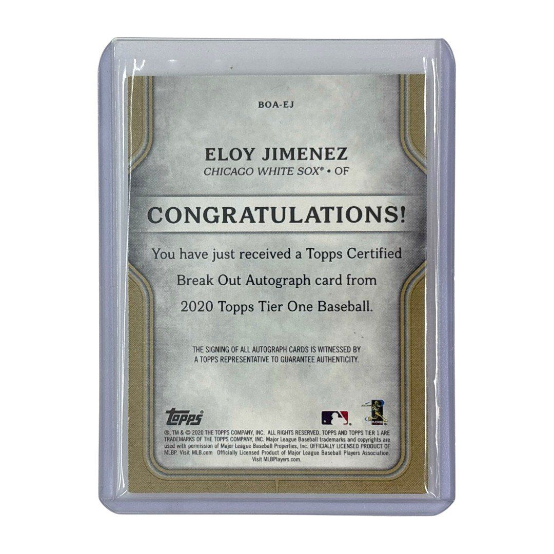 Topps TOPPS MLBカード TIER ONE ELOY JIMENEZ CHICAGO WHITE