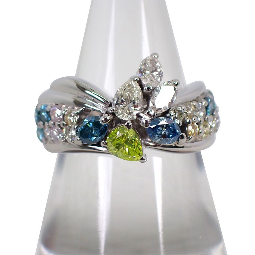 Pt900 ダイヤモンド 1.68ct リング