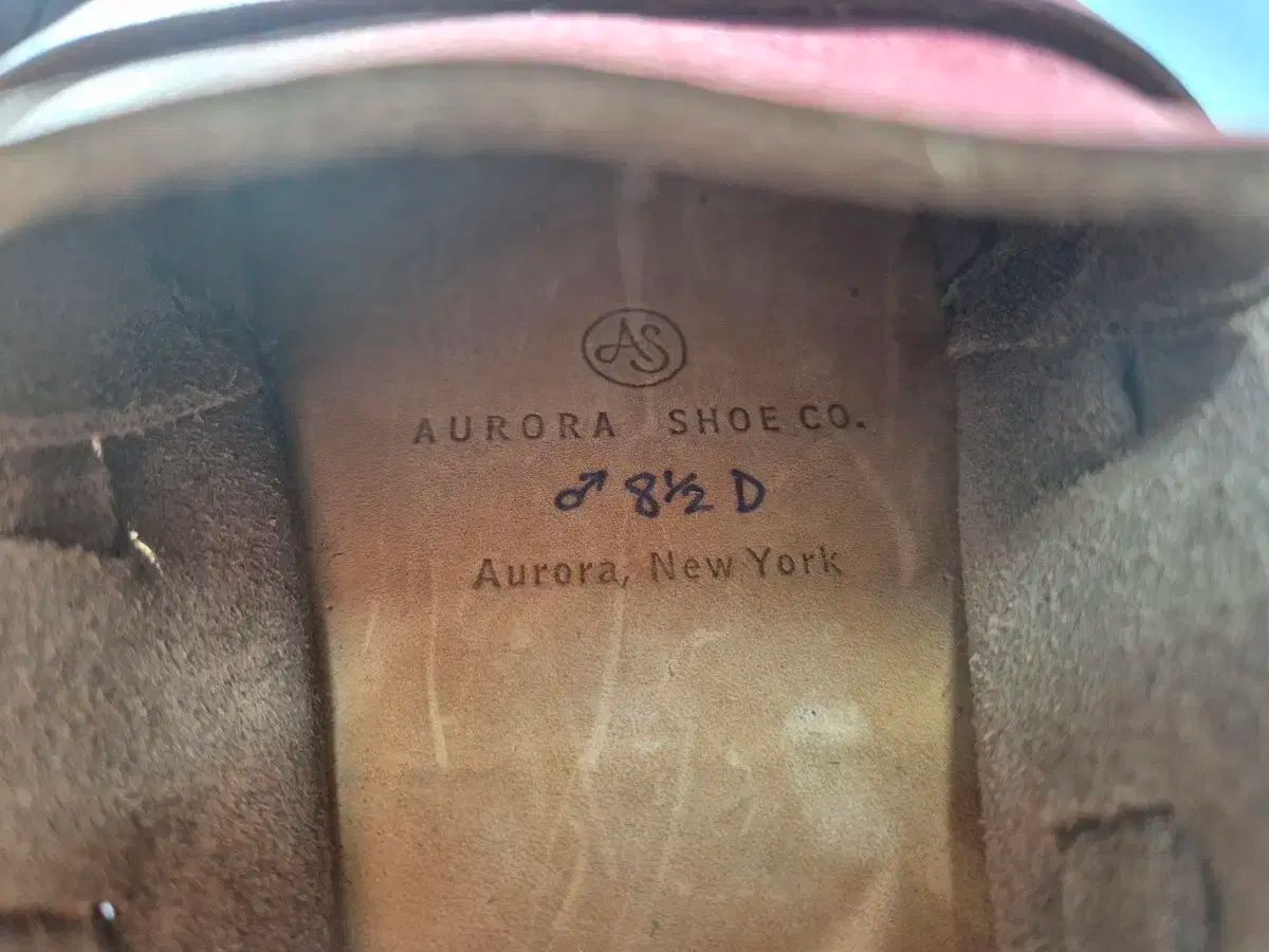 オーロラ シューズ ミドル イングリッシュ バーガンディ 8 1 2 D サイズ