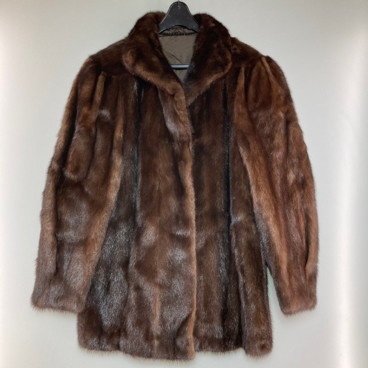 ◎◎ ミンク 毛皮 コート ハーフコート ブラウン サイズ13 レディース