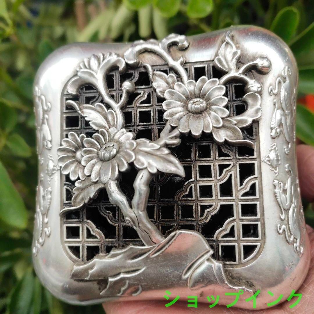 菊の花  香炉  茶道具 香道具  工芸品 美術品 置物 菊の花 香炉 茶道具 香道具 工芸品 美術品 置物 - メルカリ