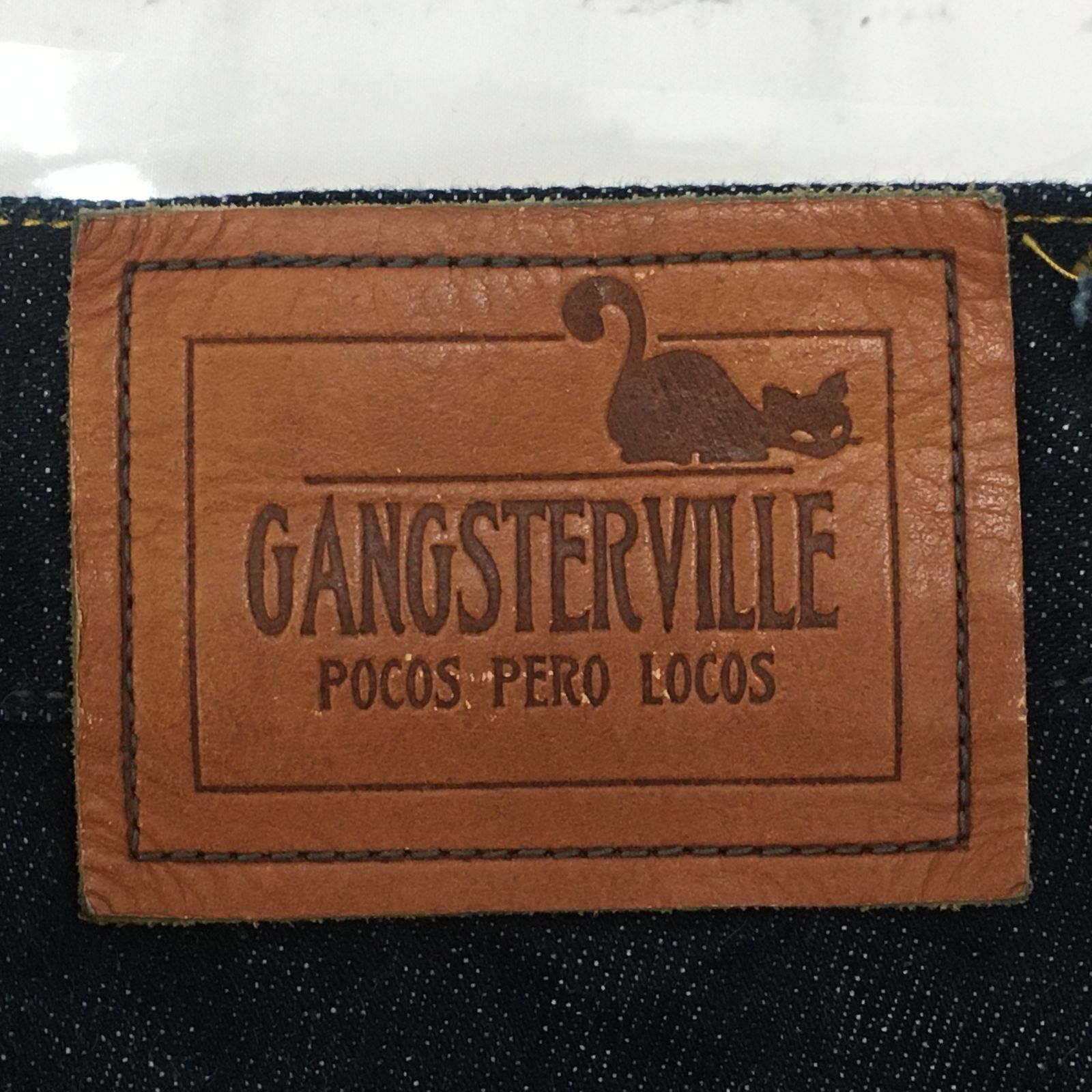 GANGSTERVILLE THUG-DENIM "IRONCROSS" SLIM ギャングスタービル アイアンクロスデニムパンツ Sサイズ 00192hi◇132