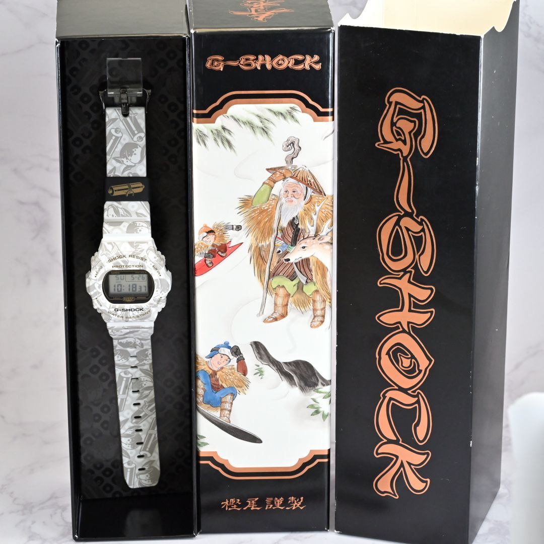 中古良品 カシオ Gショック 海外モデル DW-5700SLG-7 七福神