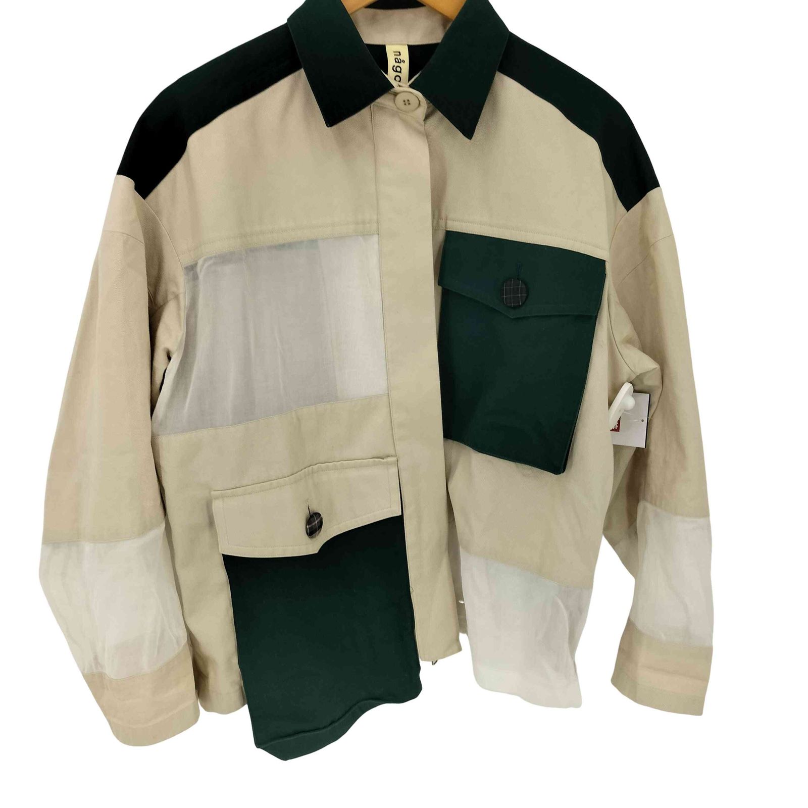 nagonstans シアードッキング パッチワーク L/S ワークジャケット 