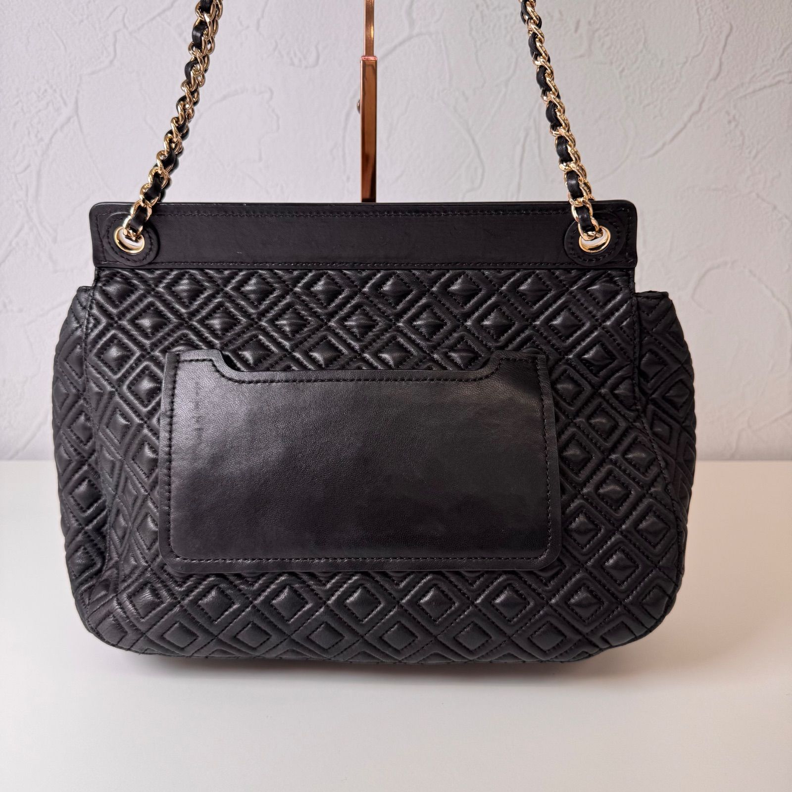 【未使用級】トリーバーチ エマーソン キルティング 2way バッグ チェーン TORY BURCH（トリーバーチ） バッグ シアリング スエード レザー