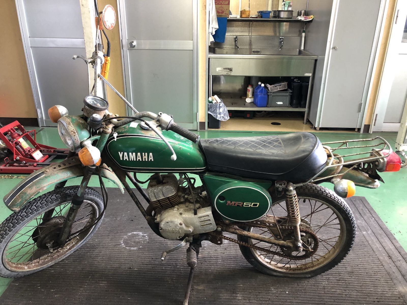 ジャンク品ヤマハMR50?シート 蒼