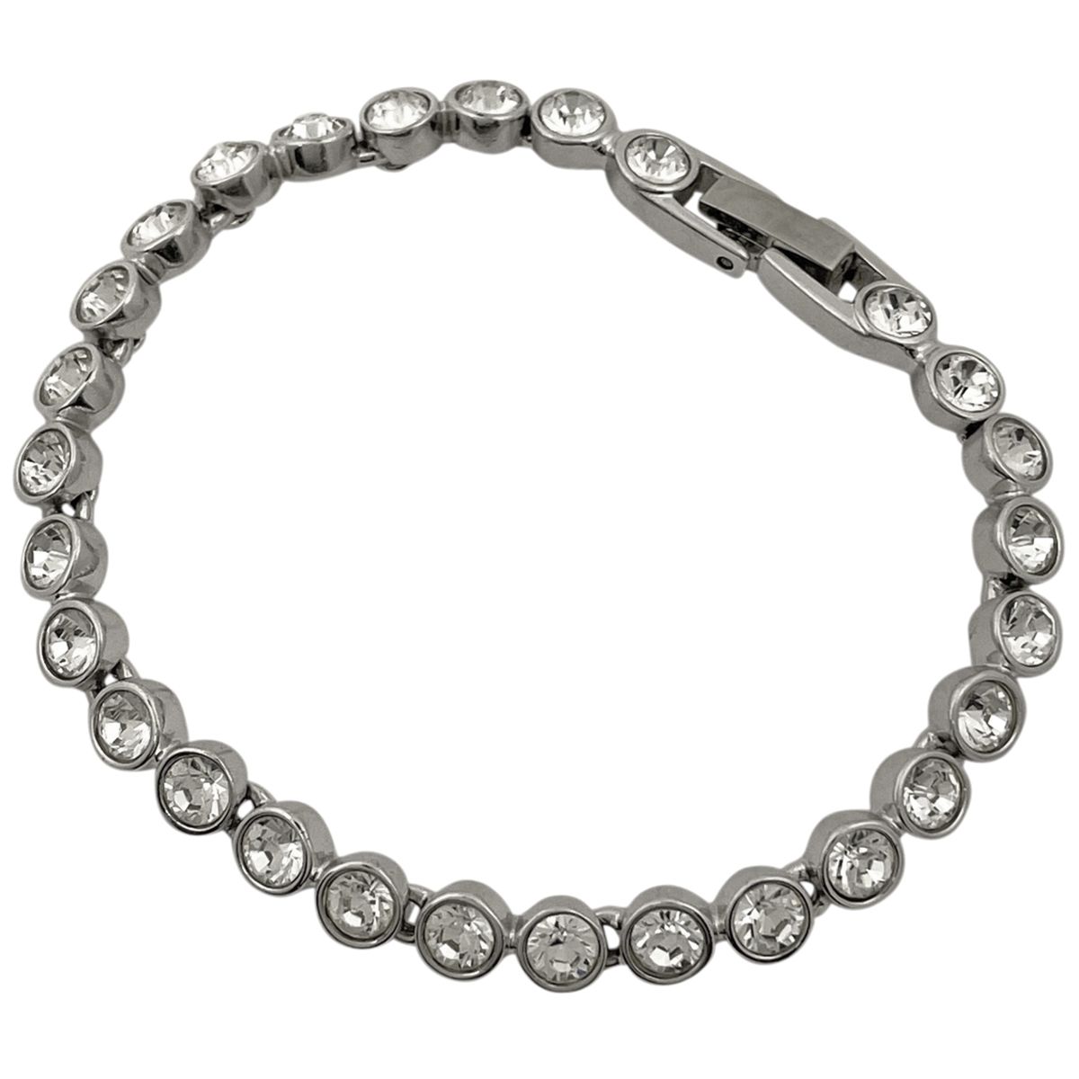 スワロフスキー SWAROVSKI ラインストーン ブレスレット シルバー