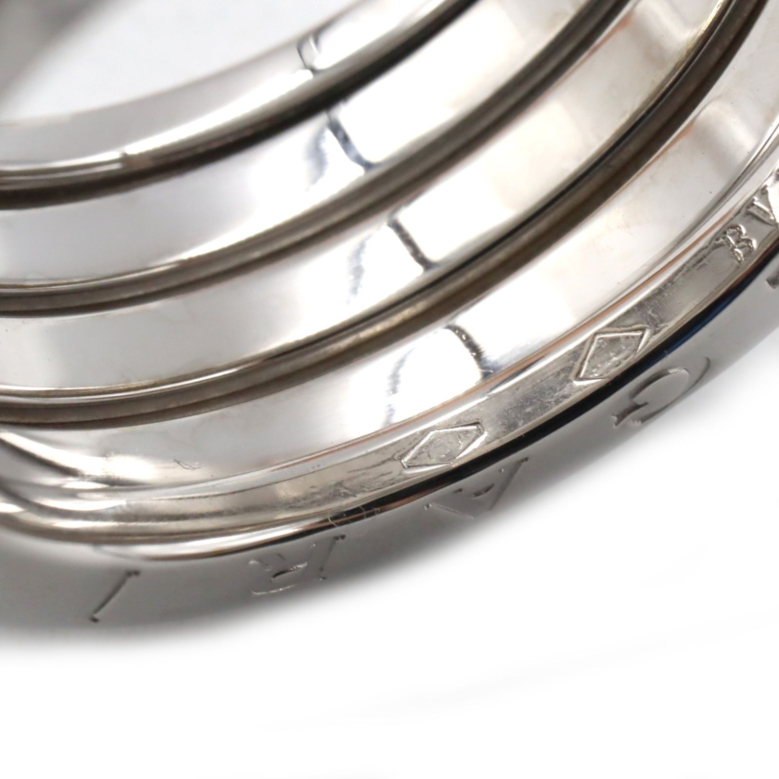 ブルガリ BVLGARI リング 指輪 B-zero1 ビーゼロワン リング 4バンド K18WG ホワイトゴールド B-zero1 リング 4バンド ユニセックス Used A FORTGASGNV_COM_BR