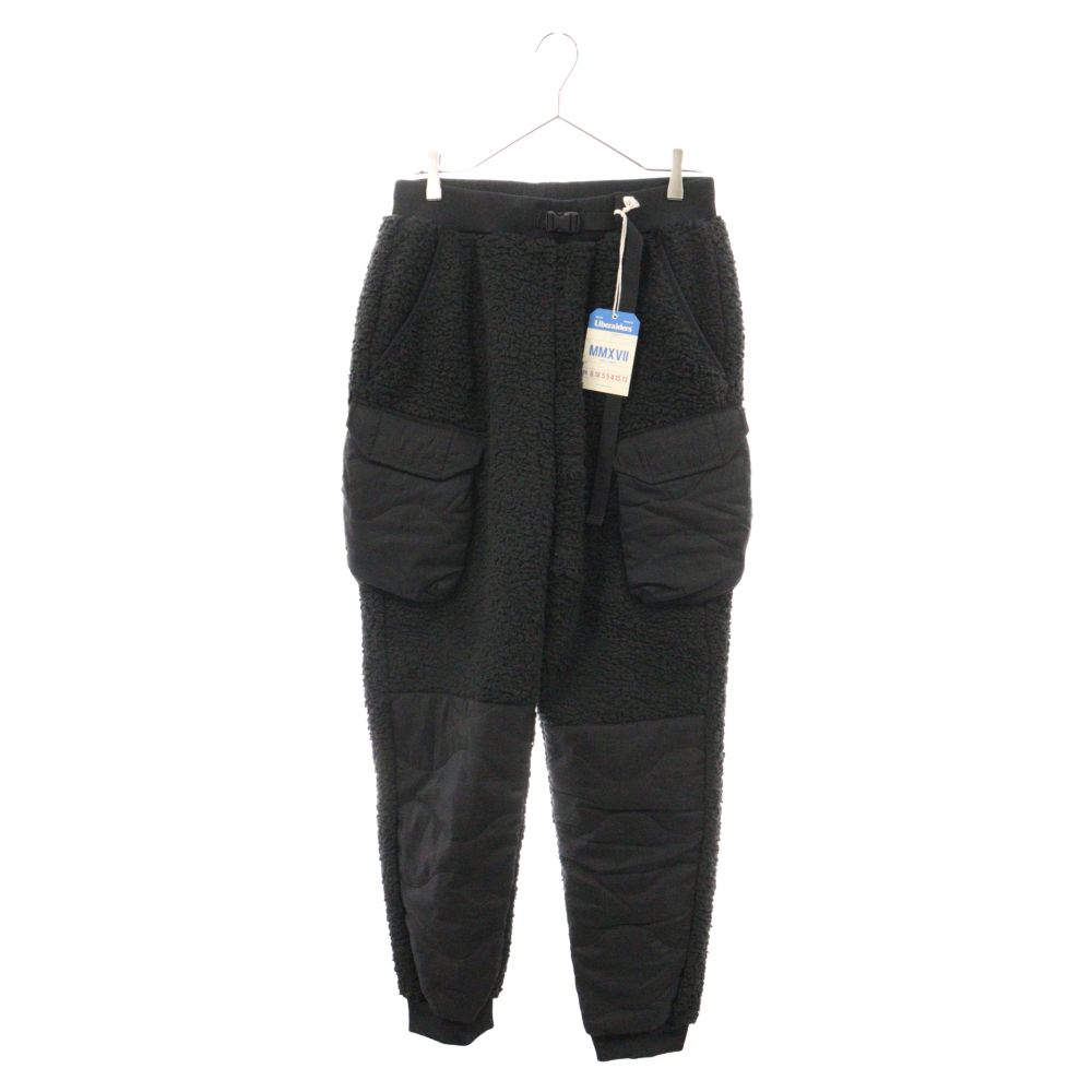Liberaiders (リベレイダーズ) PILE FLEECE QUILTED PANTS II パイル フリース キルティング パンツ ブラック