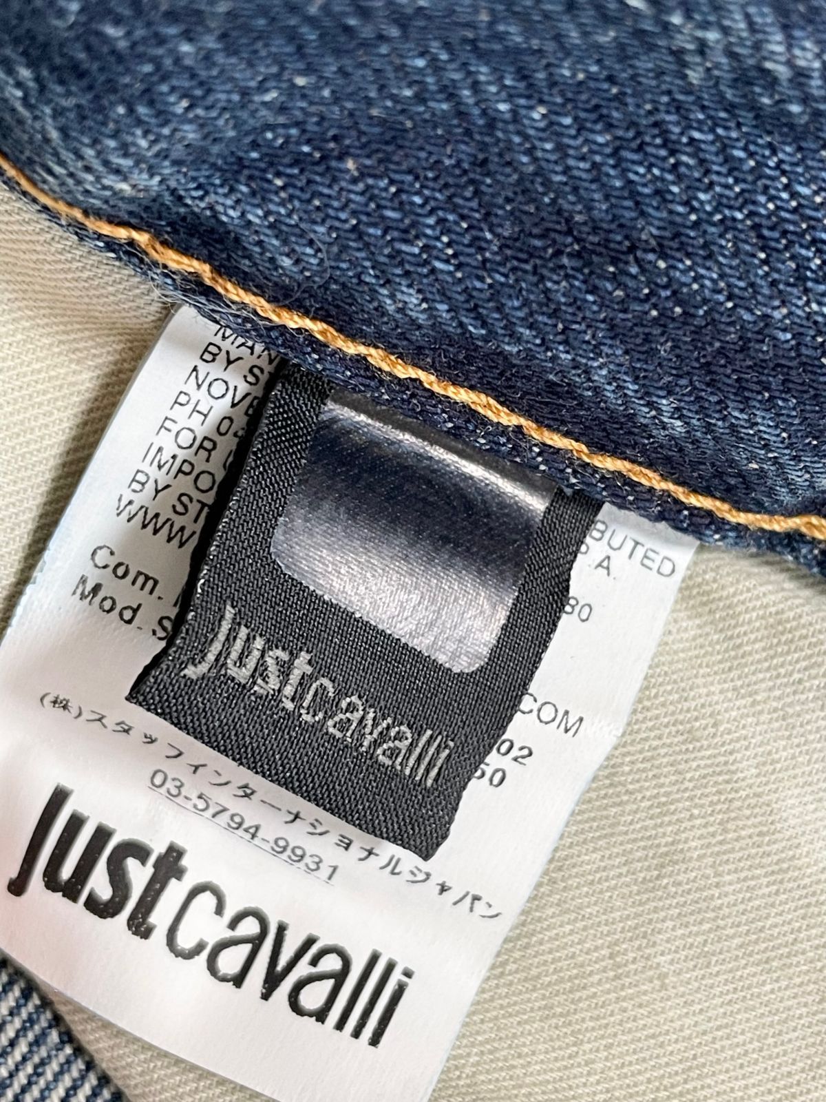 ☆タグ付き新古品☆ MADE IN ITALY製 Just Cavalli スタッズ付き