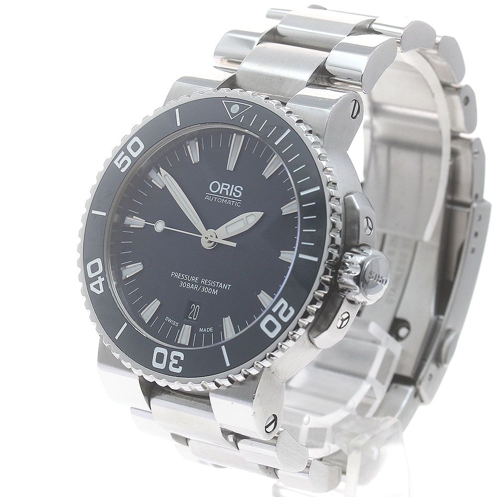 オリス　アクイス　デイト 01 733 7653 4155　自動巻き 腕時計 オリス ORIS 01 733 7653 4155 アクイス デイト 自動巻き メンズ