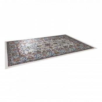イラン製ウィルトン織玄関マット クリーム 約70×120cm NIRISE70CR