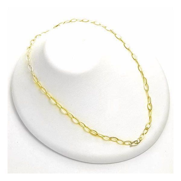 18金イエローゴールドマーキスチェーンネックレス 長さ指定作成