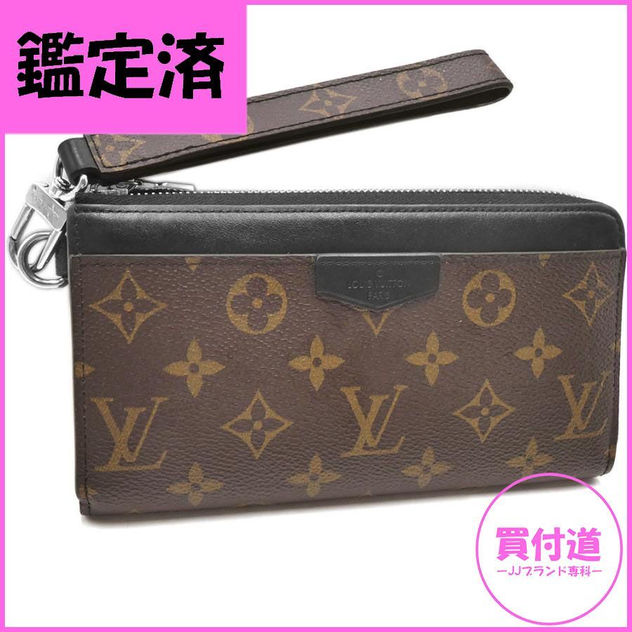 美品 ルイヴィトン 財布 LOUIS VUITTON 長財布 モノグラム・マカサー ジッピー・ドラゴンヌ ブラウンxブラック M69407  poj3033 - メルカリ