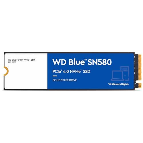 ウエスタンデジタル 1TB WD Blue SN580 NVMe 内蔵ソリッドステートドライブ SSD - Gen4 x4 PCIe 16Gb/秒 M.2 2280 最大4,150MB/秒 - WDS100T3B0E
