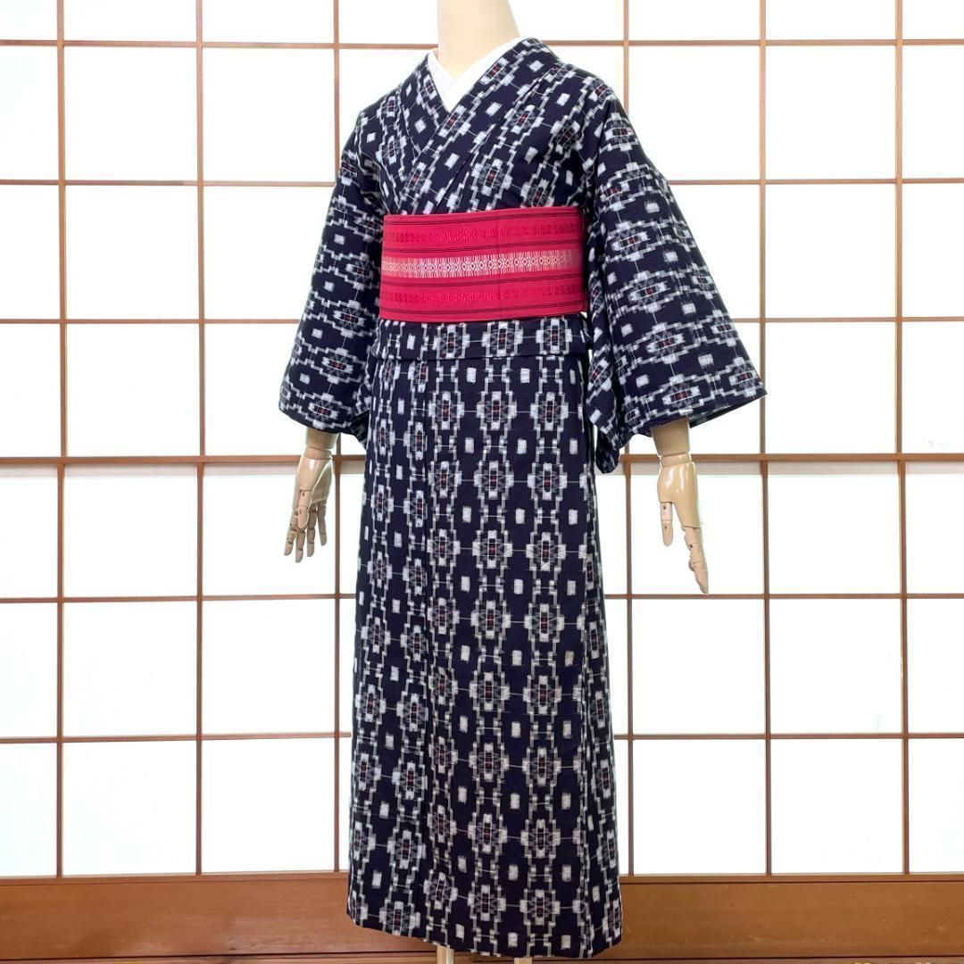 濃紺 ビンテージ着物