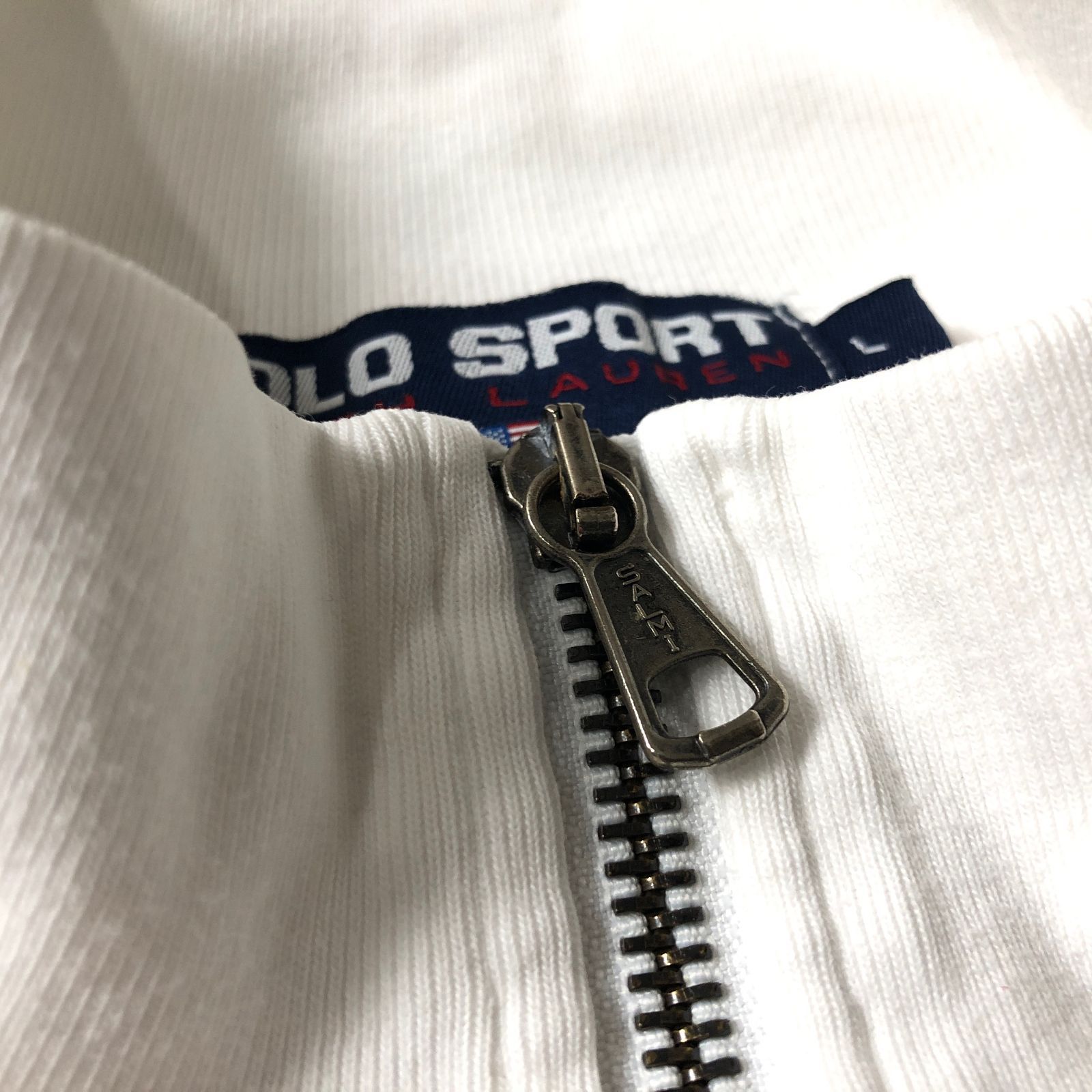 90年代オリジナル ヴィンテージ POLO SPORT RL-92 刺繍 ハーフジップ 