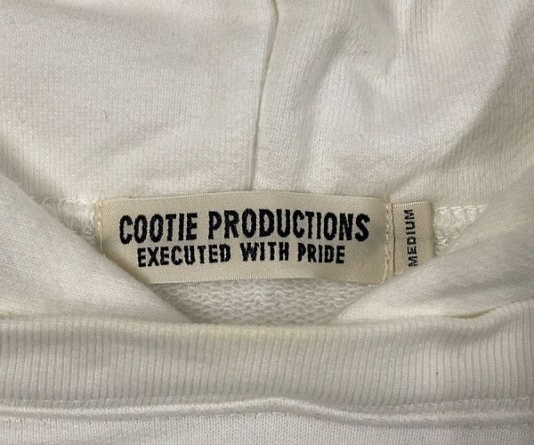 COOTIE クーティー 19AW Cellie Pullover Parka レイヤード プルオーバー スウェット パーカー ホワイト サイズM 正規品 / 25018