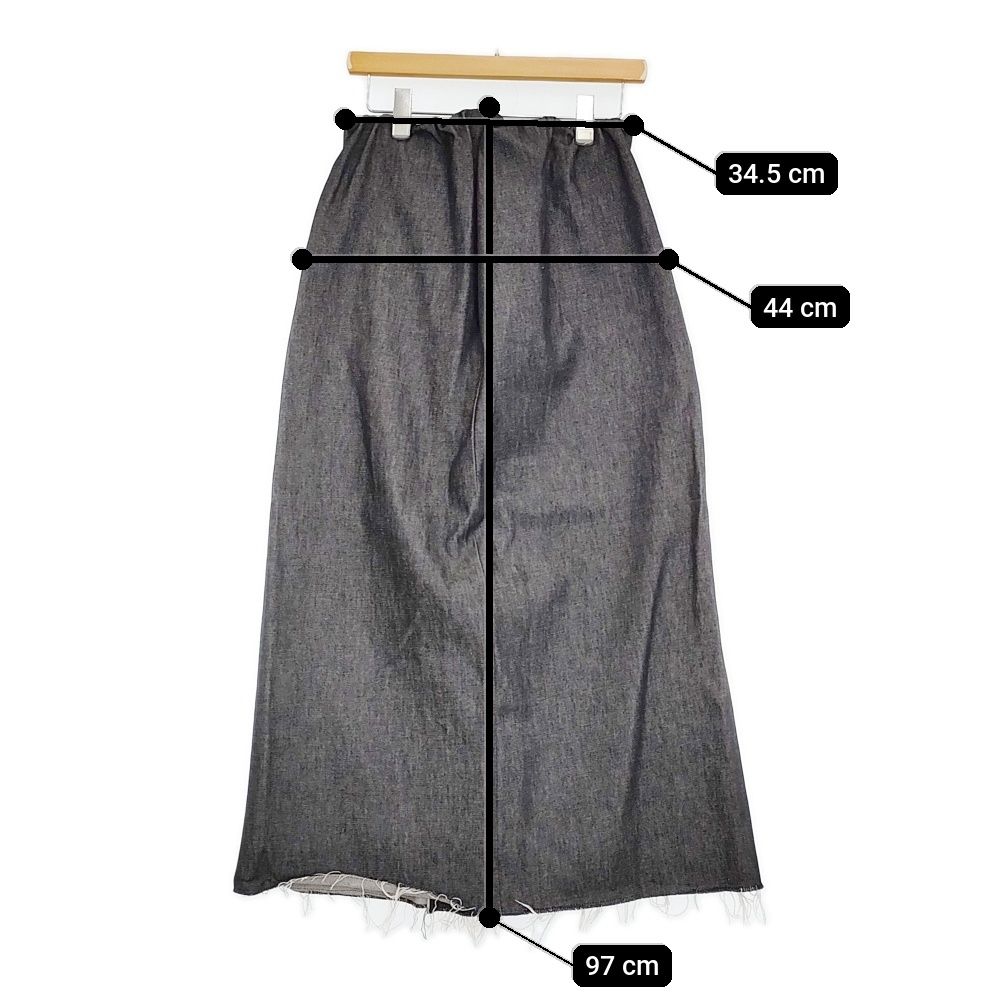 2025福袋 GABRIELA COLL GARMENTS CROSSED SKIRT 定77000円 NO.316 デニムスカート 25AW ブラック レディース ガブリエラコールガーメンツ 5-0916G♪ 最短翌日お届け。