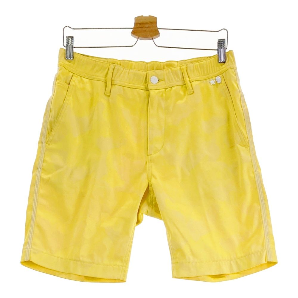 サイズ 46 MARK-LONA マークアンドロナ ストレッチ ハーフパンツ カモフラ 総柄 イエロー系 240101539052 ゴルフウェア メンズ ストスト