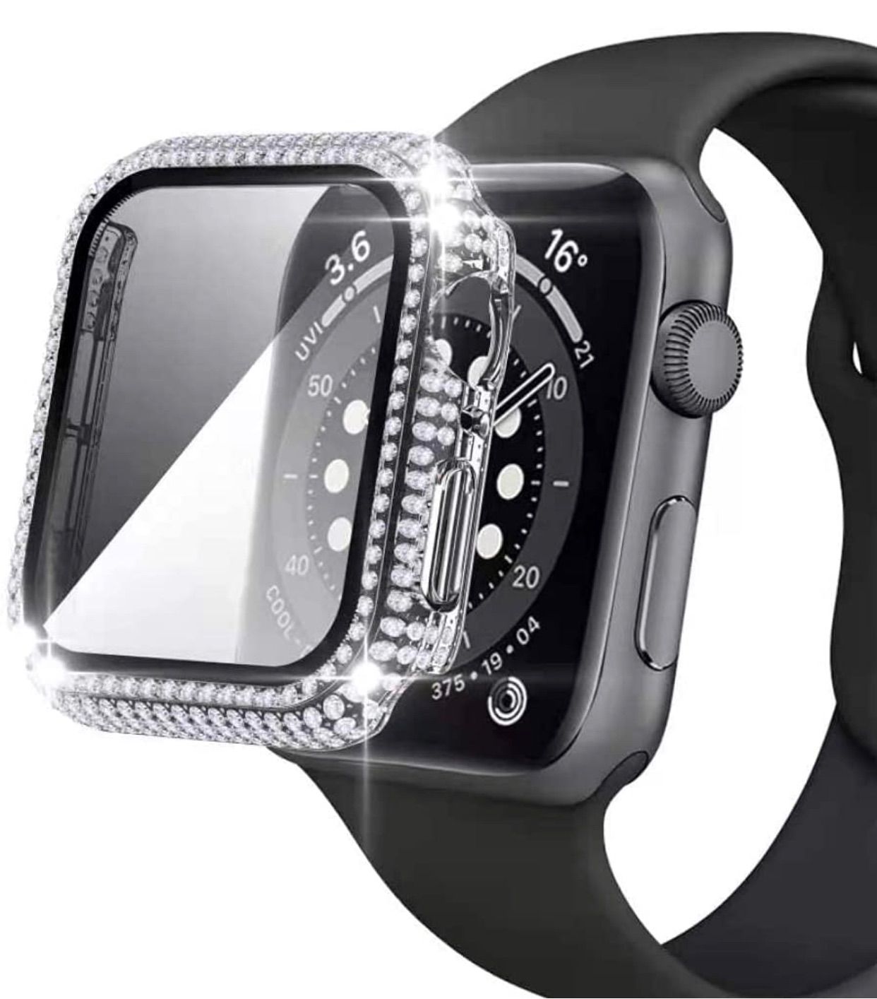 Apple Watchキラキラカバーケースアップルウォッチレザーオーストリッチ Apple Watchオーストリッチアップルウォッチキラキラカバー