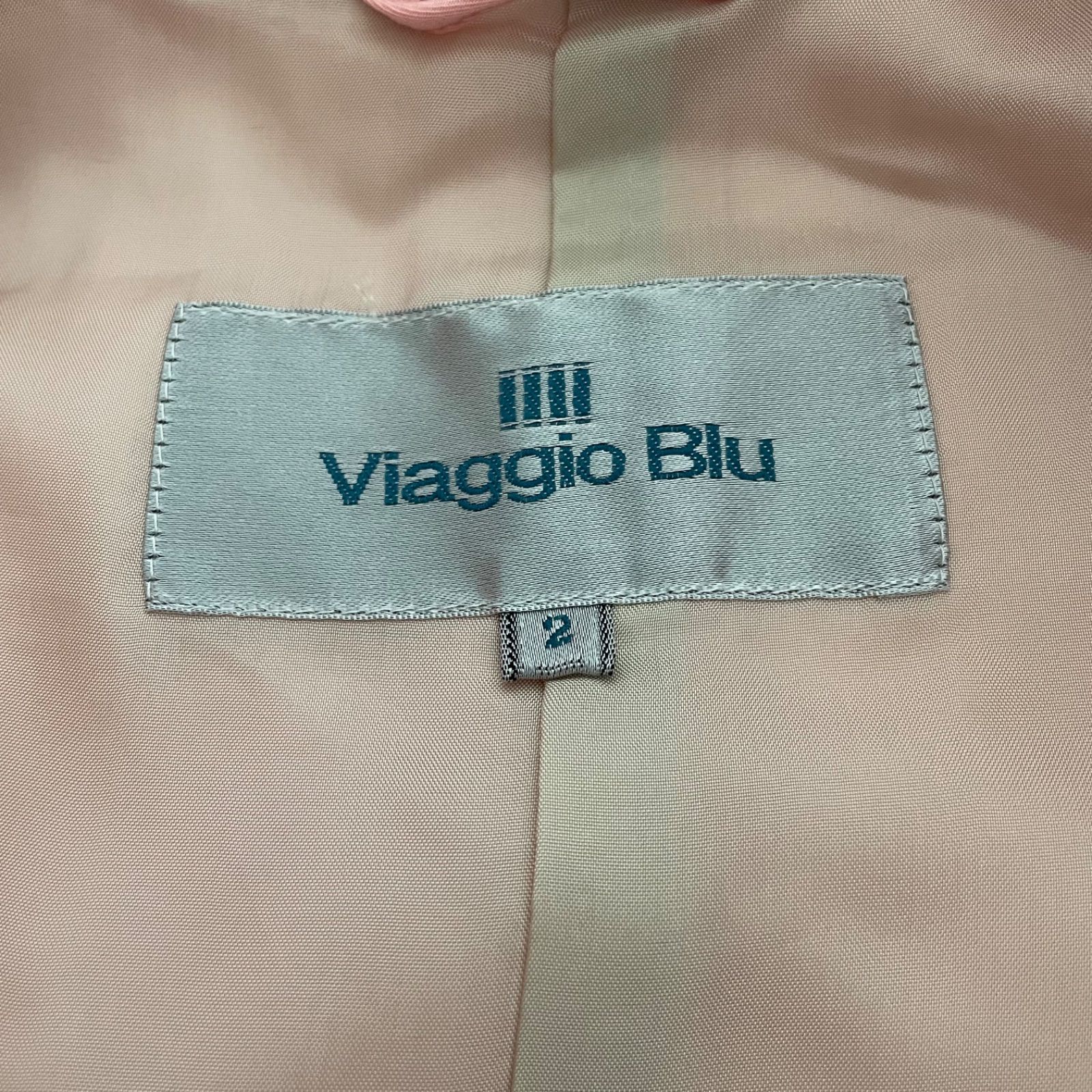 Viaggio Blu ピンク ハーフコート Viaggio Blu ビアッジョブルー トレンチコート ピンク M - メルカリ
