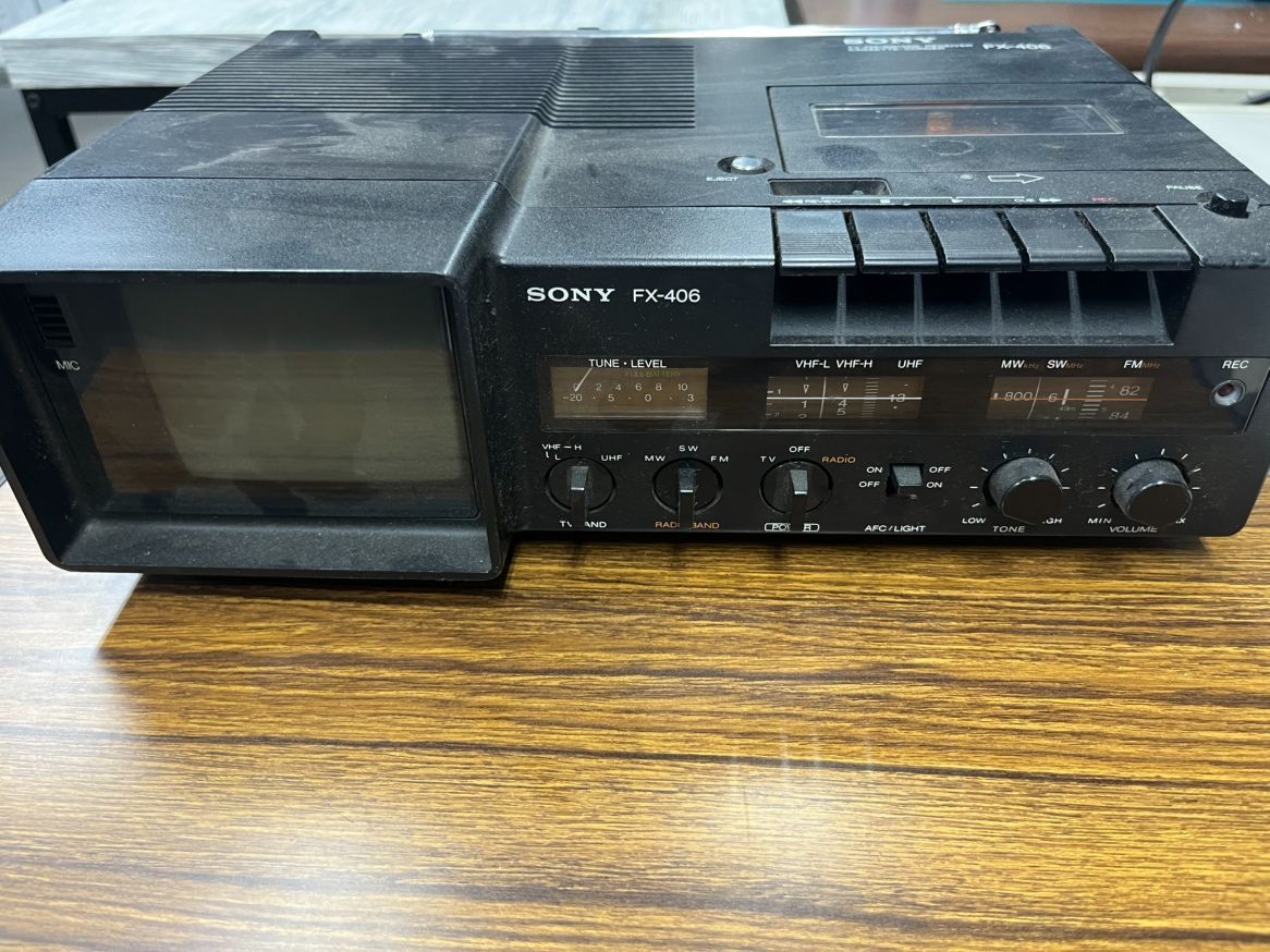 SONY ソニー FX-406 1978年製 ラジカセ レトロ レア) ソニー FX-406 TV ラジカセ 79年製 - メルカリ